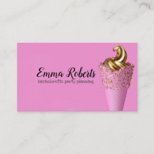Junggeselinnen-Abschied Planning Business Card Visitenkarte