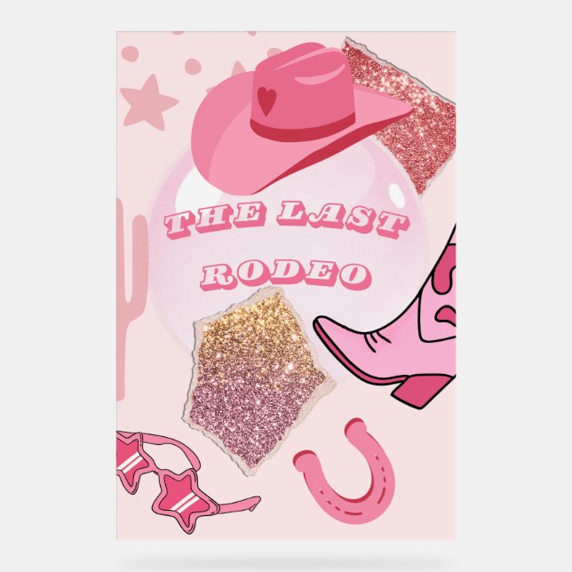 Junggeselinnen-Abschied Poster - Glitzer und Glam (Vorderseite)