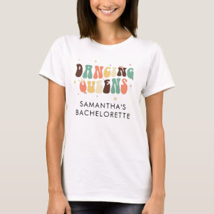 Junggeselinnen-Abschied Retro Dancing Queens Custo T-Shirt
