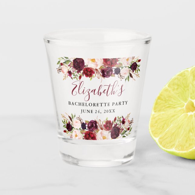 Junggeselinnen-Abschied Schnapsglas (Vorderseite)