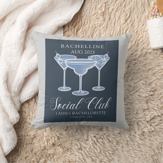 Junggeselinnen-Abschied Social Club Kissen (Decke)