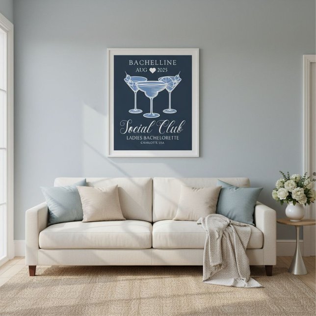 Junggeselinnen-Abschied Social Club Poster (Von Creator hochgeladen)