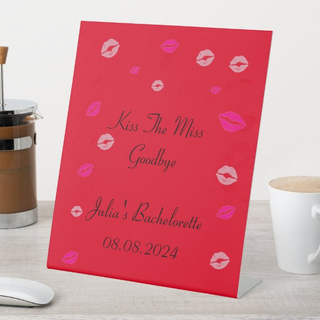 Junggeselinnen-Abschied Sockelschild (In Situ)