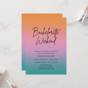 Junggeselinnen-Abschied Summer Weekend - Abenteuer Einladung