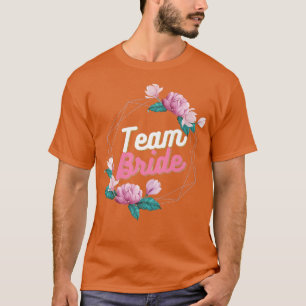 Junggeselinnen-Abschied Team Bride Blume T-Shirt