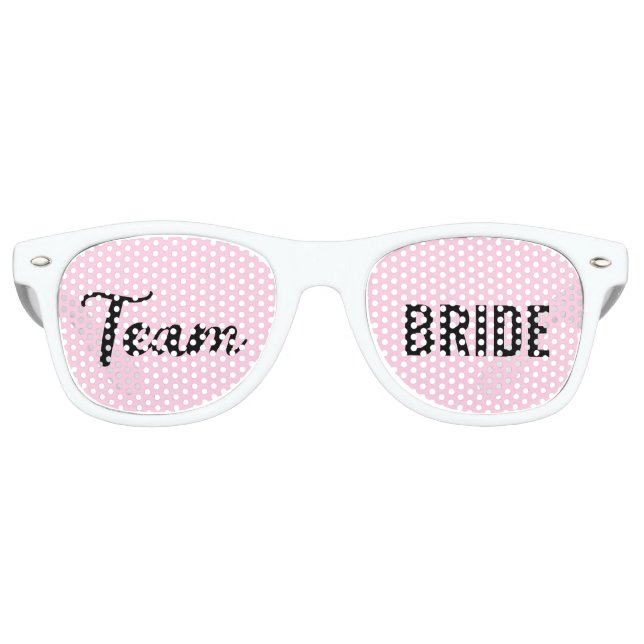 Junggeselinnen-Abschied Team Bride Bridal Cool Spa Partybrille (Vorderseite)