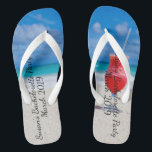 Junggeselinnen-Abschied Tropical Beach Drink Cruis Flip Flops<br><div class="desc">Dieses Design wurde durch digitale Kunst erstellt und kann personalisiert werden, indem Sie auf den Knopf Anpassen klicken und die Farbe ändern, einen Namen, Initialen oder Ihre Lieblingssprache hinzufügen. Kontaktieren Sie mich unter colorflowcreations@gmail.com , wenn Sie dieses Design für ein anderes Produkt haben möchten. Kaufen Sie meine originale abstrakte Acrylmalerei...</div>