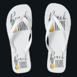 Junggeselinnen-Abschied Tropical Beach Tribe Flip Flops<br><div class="desc">Dieses Design wurde durch digitale Kunst erstellt und kann personalisiert werden, indem Sie auf den Knopf Anpassen klicken und die Farbe ändern, einen Namen, Initialen oder Ihre Lieblingssprache hinzufügen. Kontaktieren Sie mich unter colorflowcreations@gmail.com , wenn Sie dieses Design für ein anderes Produkt haben möchten. Kaufen Sie meine originale abstrakte Acrylmalerei...</div>