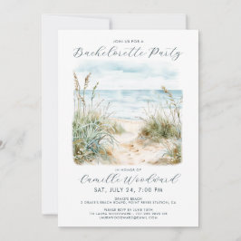 Junggeselinnen-Abschied von Watercolor Beach Einladung