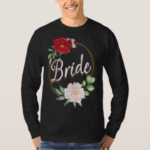 Junggeselinnen-Abschied Wedding Brautparty Floral  T-Shirt