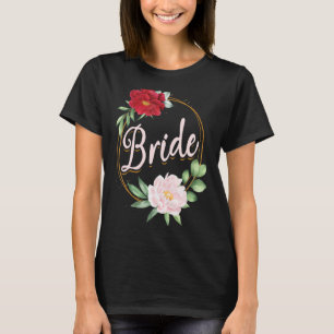 Junggeselinnen-Abschied Wedding Brautparty Floral T-Shirt