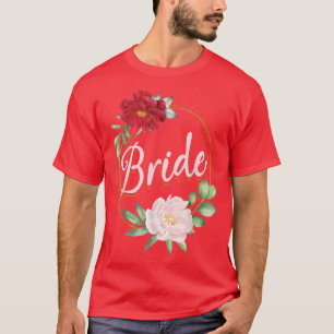 Junggeselinnen-Abschied Wedding Brautparty Floral  T-Shirt