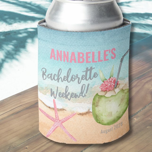 Junggeselinnen-Abschied Weekend Niedlich Beach Dosenkühler (Cute Beach Bachelorette Party Weekend Cocktail Can Cooler )