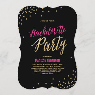 Junggeselinnen-Abschieds-Einladung des Schein-  Einladung