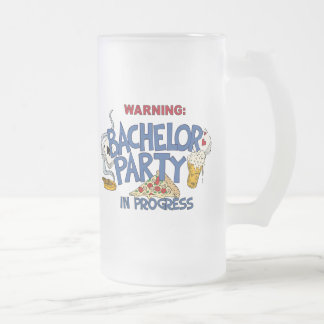 Junggeselle-Party-Bier-Tasse Mattglas Bierglas