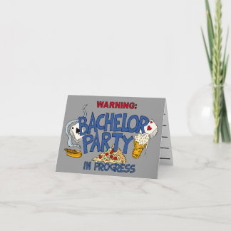 Junggeselle-Party Einladung