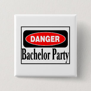 Junggeselle-Party-Gefahr Button