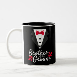 Junggeselle-Party-Hochzeits-Bruder der Braut Zweifarbige Tasse