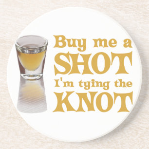 Junggeselle-Party-Untersetzer Sandstein Untersetzer