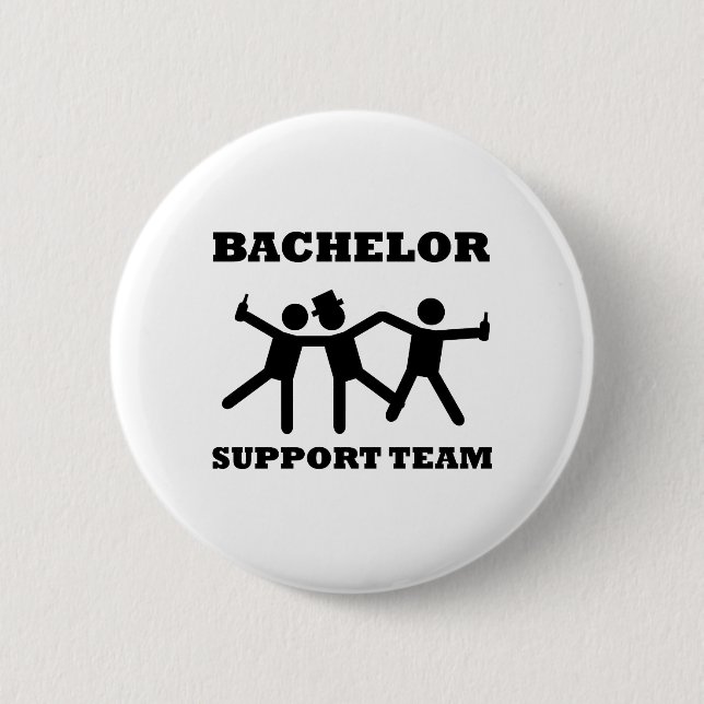 Junggeselle-Support - Team Button (Vorderseite)