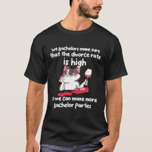 Junggesellen Katzen Partys T-Shirt