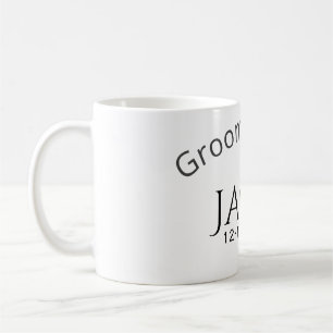 Junggesellen-Team-Name Datum Jahr fett gedruckter  Kaffeetasse