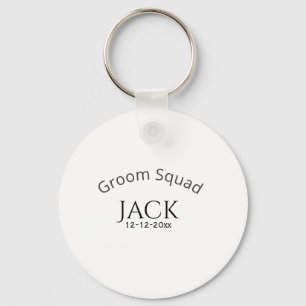 Junggesellen-Team-Name Datum Jahr fett gedruckter  Schlüsselanhänger
