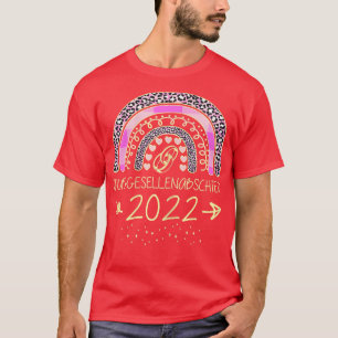 Junggesellenabschied 2022 T-Shirt Rainbow Leopa