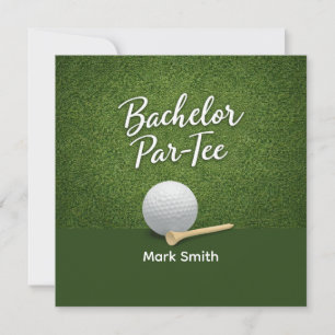 Junggesellenabschied auf dem Golfplatz Einladung
