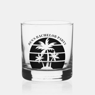 Junggesellenabschied auf der Insel Strand Hochzeit Whiskyglas