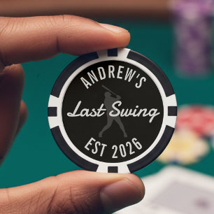 Junggesellenabschied Baseball Letzter Schlag vor d Pokerchips