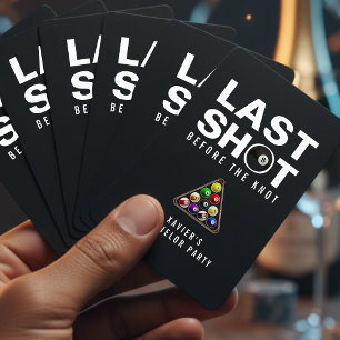 Junggesellenabschied Billard Letzter Schuss Poolbi Spielkarten