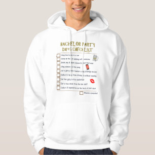 Junggesellenabschied-Checkliste Hoodie