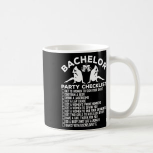 Junggesellenabschied Checkliste Lustig Trauzeugen  Kaffeetasse