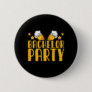 Junggesellenabschied Crew Bräutigam Hochzeit Bräut Button