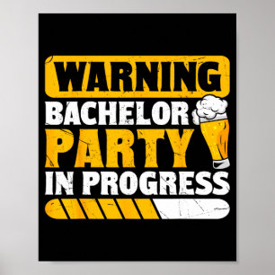 Junggesellenabschied Crew Groomer Hochzeit Bräutig Poster