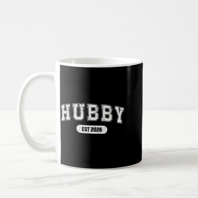Junggesellenabschied Ehefrau und Ehemann Est 2026 Kaffeetasse (Links)
