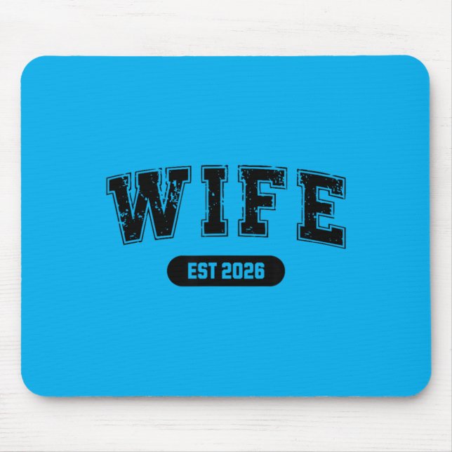 Junggesellenabschied Ehefrau und Ehemann Est 2026 Mousepad (Vorne)