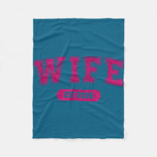 Junggesellenabschied Ehefrau und Ehemann heiraten Fleecedecke