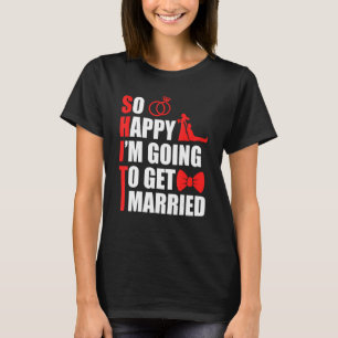 Junggesellenabschied Ehemann Hochzeit Bräutigam T-Shirt