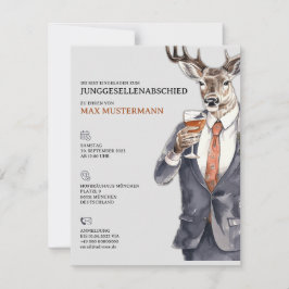 Junggesellenabschied Einladung Männer Vorlage