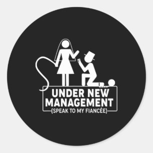 Junggesellenabschied Geschenke Bräutigam F Runder Aufkleber