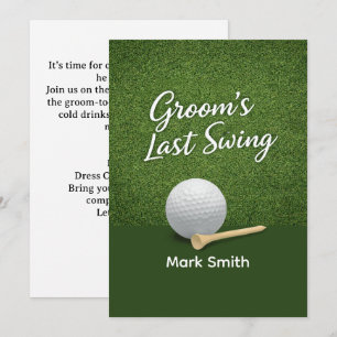 Junggesellenabschied Golf auf Grün Einladung