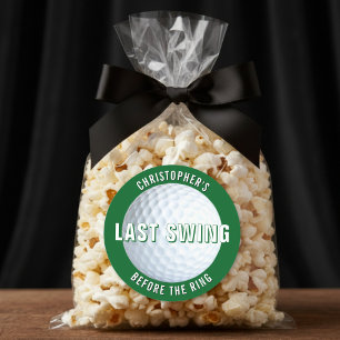 Junggesellenabschied Golf Letzter Schlag vor dem R Runder Aufkleber