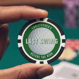 Junggesellenabschied Golf Letzter Schwung vor dem  Pokerchips