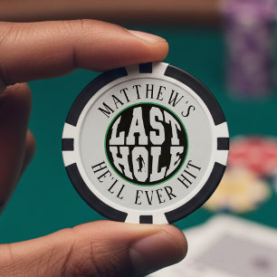 Junggesellenabschied Golf - Letztes Loch, das er j Pokerchips