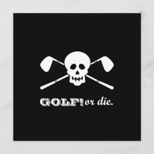 Junggesellenabschied Golf - Noch nicht tot! Einladung
