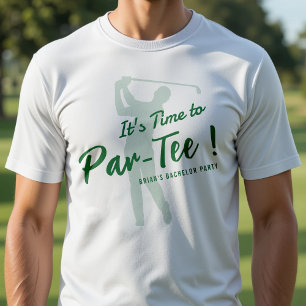 Junggesellenabschied Golfen Es ist Zeit zum Par-Te T-Shirt