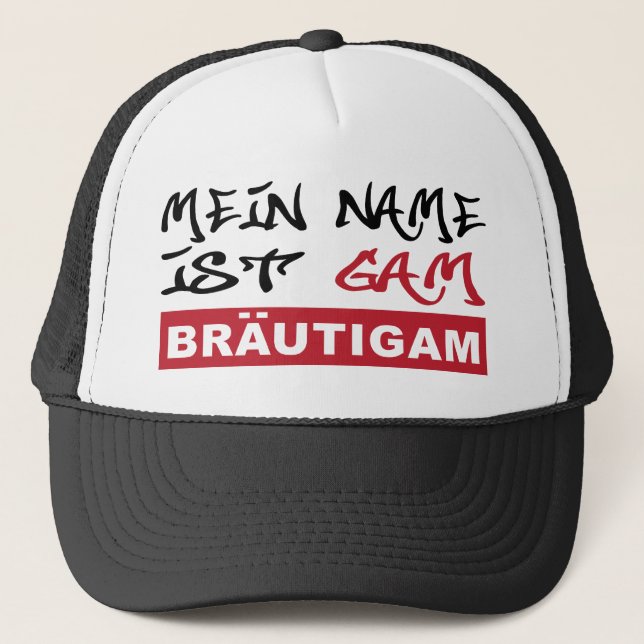 junggesellenabschied / hochzeit truckerkappe (Vorderseite)