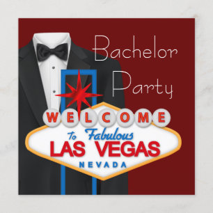 Junggesellenabschied in Las Vegas Einladung